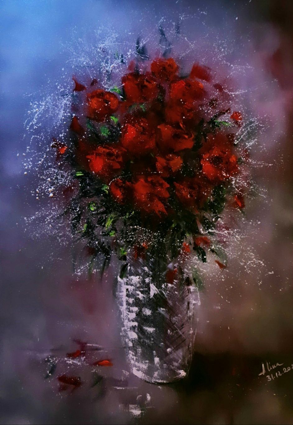 ArteDiAlina.com painting: Everlasting roses